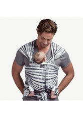 HUG A BUB: Lightweight wrap carrier 100% organic carrier - watercolour grey - Blanket Babies